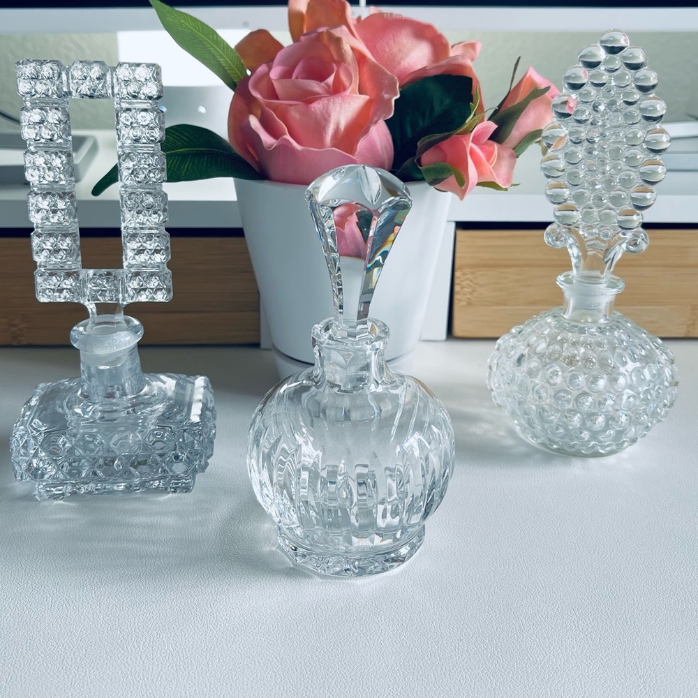 Women’s Three Beautiful Timeless Vintage Perfume Bottles